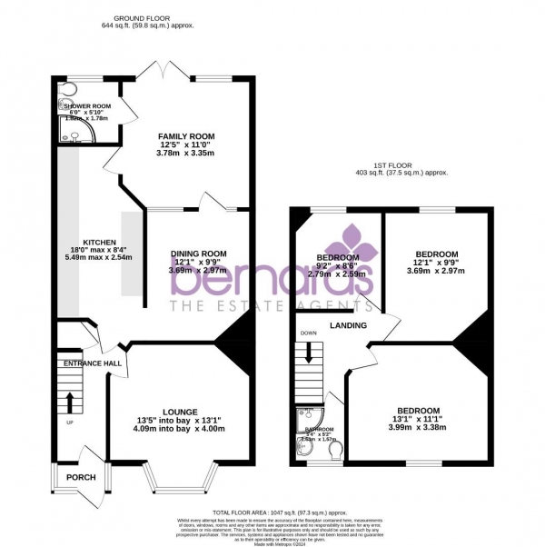 Floor Plan Image for 3 Bedroom Terraced House for Sale in Meon Road, Southsea