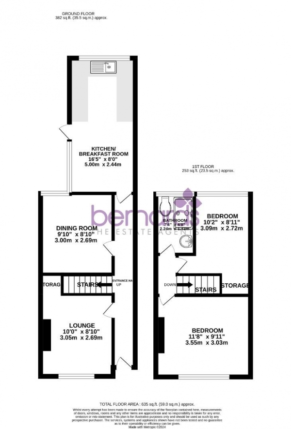 Floor Plan Image for 2 Bedroom Terraced House for Sale in Trevor Road, Southsea