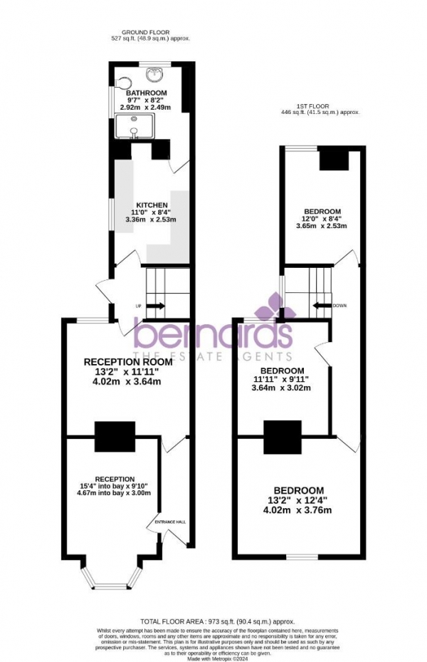 Floor Plan Image for 3 Bedroom Terraced House to Rent in St. Augustine Road, Southsea