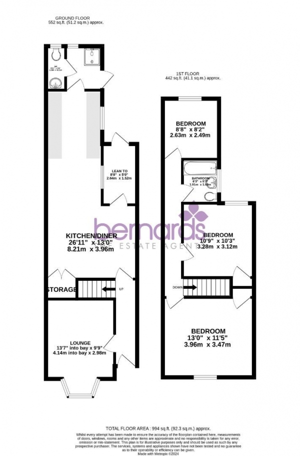 Floor Plan Image for 3 Bedroom Terraced House for Sale in Prince Albert Road, Southsea