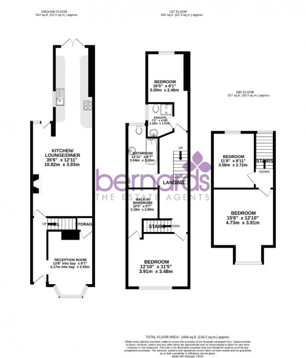 Floor Plan Image for 4 Bedroom Terraced House for Sale in Prince Albert Road, Southsea