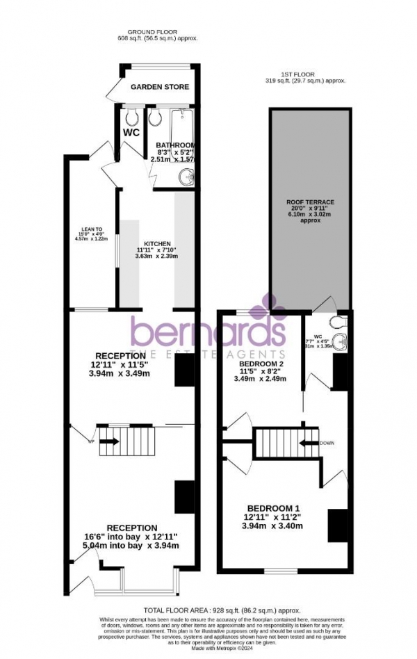 Floor Plan Image for 2 Bedroom Terraced House for Sale in Suffolk Road, Southsea