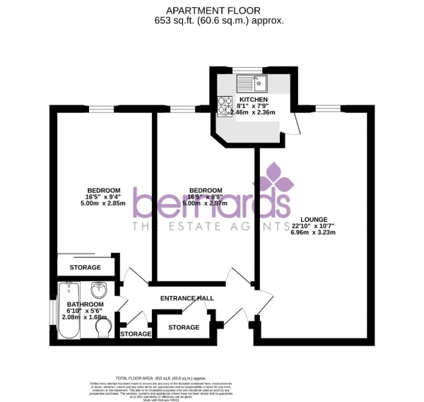 Floor Plan Image for 2 Bedroom Retirement Property for Sale in Alverstone Road, Southsea