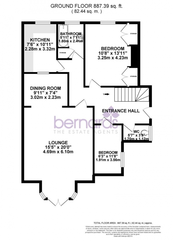 Floor Plan Image for 2 Bedroom Flat to Rent in Eastern Villas Road, Southsea