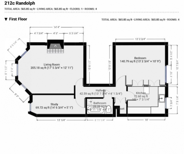 Floor Plan for 2 Bedroom Flat to Rent in Randolph Avenue, London, W9, 1PF - £505  pw | £2188 pcm