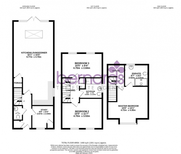 Floor Plan Image for 3 Bedroom Semi-Detached House to Rent in Waterlooville