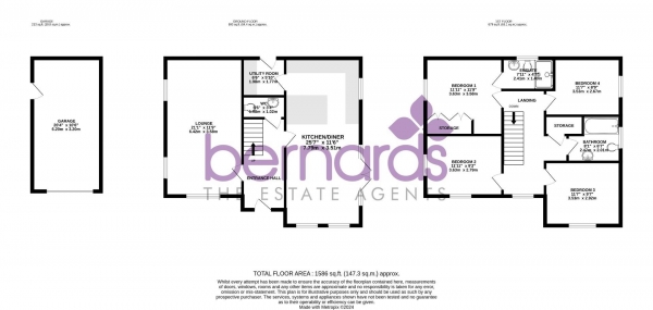 Floor Plan Image for 4 Bedroom Detached House for Sale in Marrelsmoor Avenue, Waterlooville