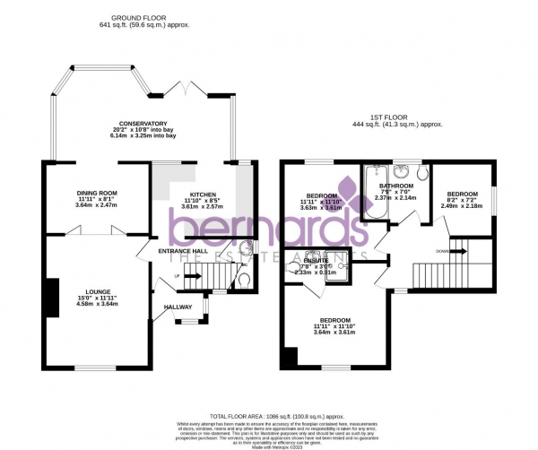 Floor Plan Image for 3 Bedroom Semi-Detached House for Sale in Summerhill Road, Waterlooville