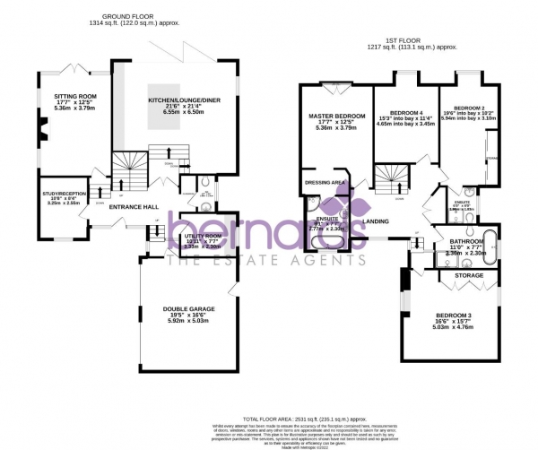 Floor Plan Image for 4 Bedroom Detached House for Sale in Queens Road, Waterlooville