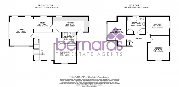 Floor Plan Image for 4 Bedroom Detached House for Sale in Murray Road, Waterlooville