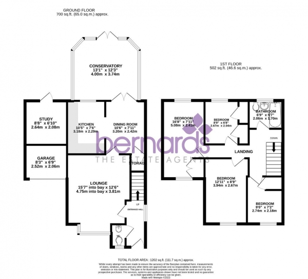 Floor Plan Image for 4 Bedroom Detached House to Rent in Sheppard Close, Horndean