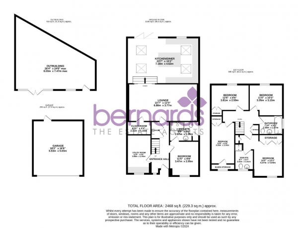 Floor Plan Image for 5 Bedroom Detached House for Sale in Padnell Road, Waterlooville