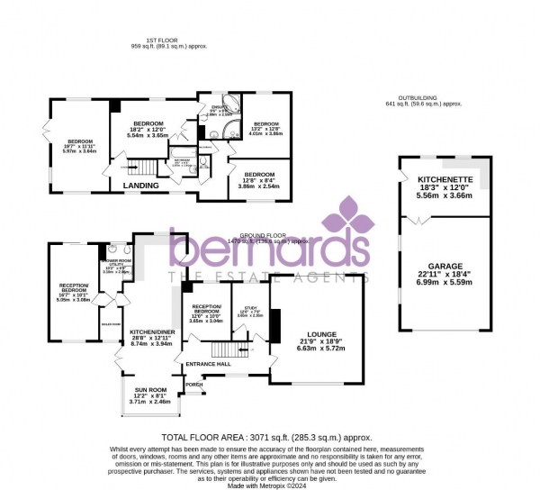 Floor Plan Image for 4 Bedroom Detached House for Sale in Cooks Lane, Southbourne