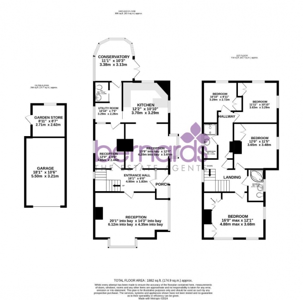 Floor Plan Image for 4 Bedroom Detached House for Sale in Penrhyn Avenue, Portsmouth