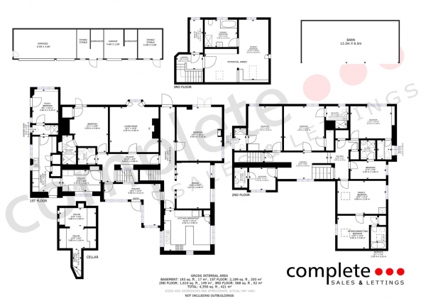 Floor Plan Image for 10 Bedroom Cottage for Sale in Banbury Road, Lighthorne