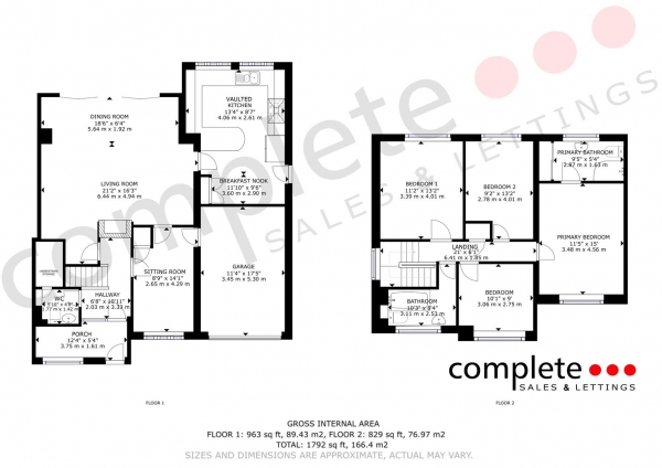 Floor Plan Image for 4 Bedroom Detached House for Sale in Offchurch Lane, Radford Semele, Leamington Spa