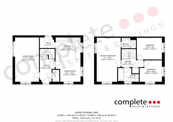 Floor Plan Image for 3 Bedroom Detached House for Sale in Felthouse Drive, Bishops Tachbrook, Leamington Spa