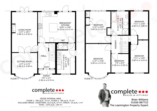 Floor Plan Image for 5 Bedroom Detached House for Sale in Cubbington Road, Leamington Spa