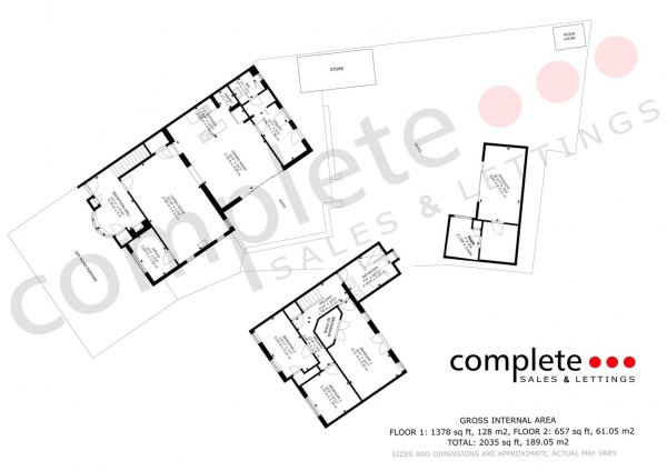 Floor Plan Image for 3 Bedroom Semi-Detached House for Sale in Hall Lane, Harbury, Leamington Spa