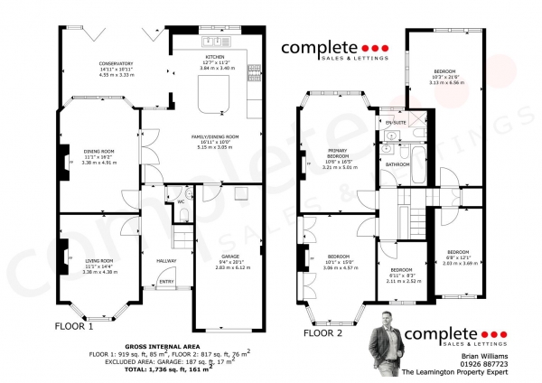 Floor Plan Image for 5 Bedroom Semi-Detached House for Sale in Acacia Road, Leamington Spa