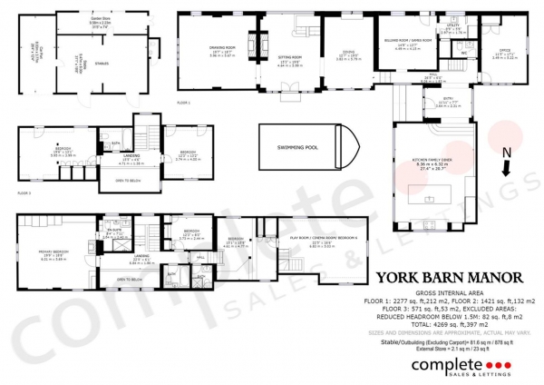 Floor Plan Image for 6 Bedroom Barn Conversion for Sale in Pagets Lane, Bubbenhall, Warwickshire