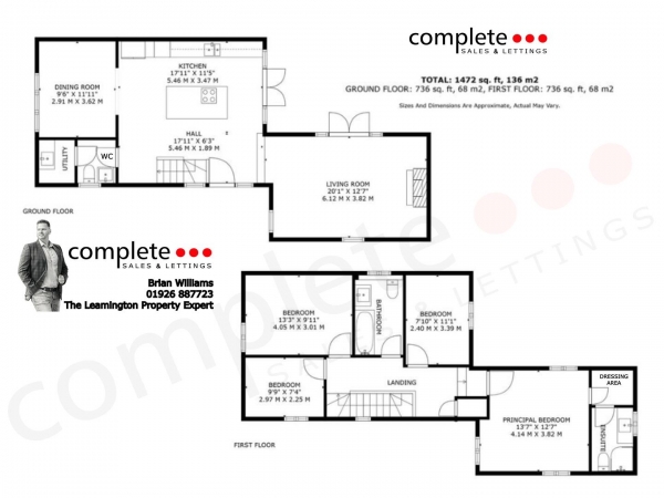 Floor Plan for 4 Bedroom Detached House for Sale in Greatheed Road, Leamington Spa, CV32, 6ES - Offers Over &pound665,000