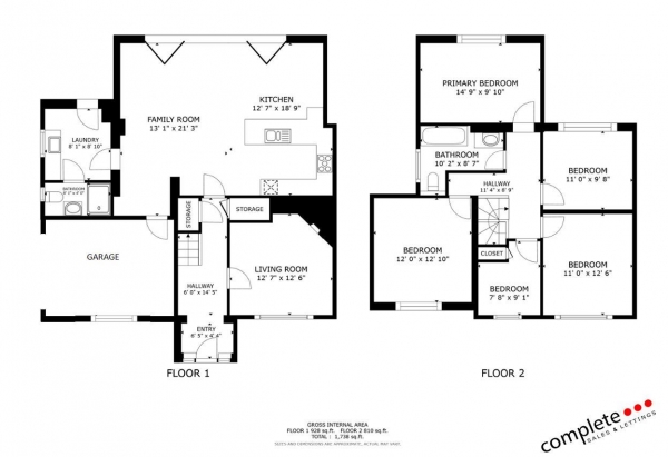 Floor Plan Image for 5 Bedroom Semi-Detached House for Sale in St. Nicholas Road, Radford Semele, Leamington Spa