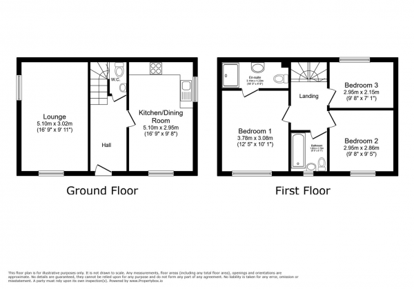 Floor Plan Image for 3 Bedroom Detached House for Sale in White Lias Way, Upper Lighthorne, Leamington Spa