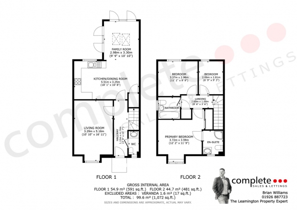 Floor Plan Image for 3 Bedroom Semi-Detached House for Sale in Majestic Way, Bishops Tachbrook, Leamington Spa