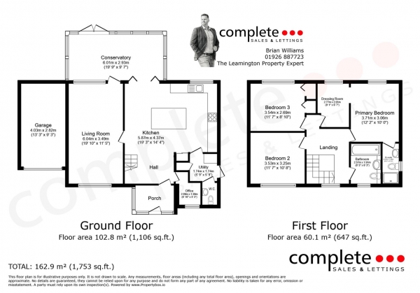 Floor Plan Image for 3 Bedroom Detached House for Sale in Chance Fields, Radford Semele, Leamington Spa