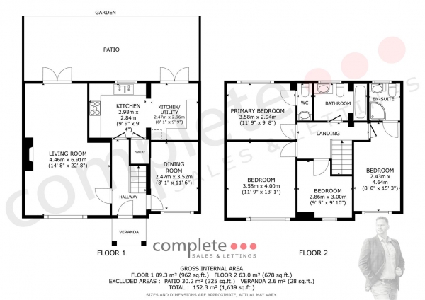 Floor Plan Image for 4 Bedroom Semi-Detached House to Rent in Valley Road, Lillington, Leamington Spa