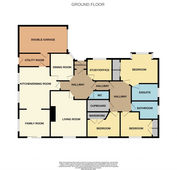 Floor Plan Image for 4 Bedroom Bungalow for Sale in Balmyle Grove, Dunblane, FK15