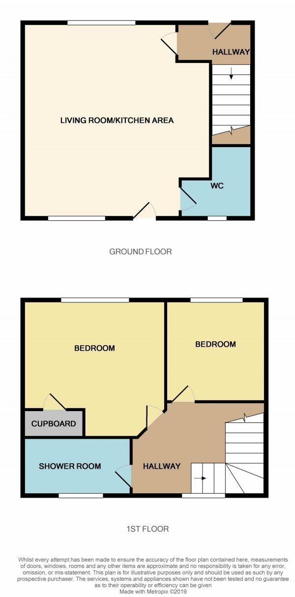 Floor Plan Image for 2 Bedroom Terraced House for Sale in Stirling Road, Dunblane, FK15