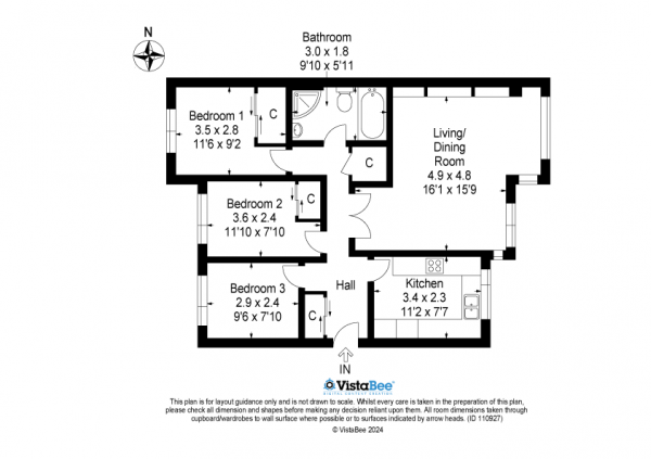 Floor Plan Image for 3 Bedroom Apartment for Sale in Moray Park, Doune, FK16