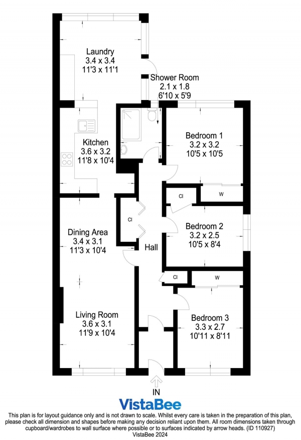 Floor Plan Image for 3 Bedroom Semi-Detached Bungalow for Sale in Anchorscross, Dunblane, FK15