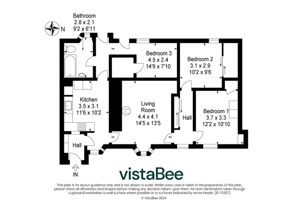 Floor Plan Image for 3 Bedroom Ground Flat for Sale in Front Street, Braco, Dunblane, FK15