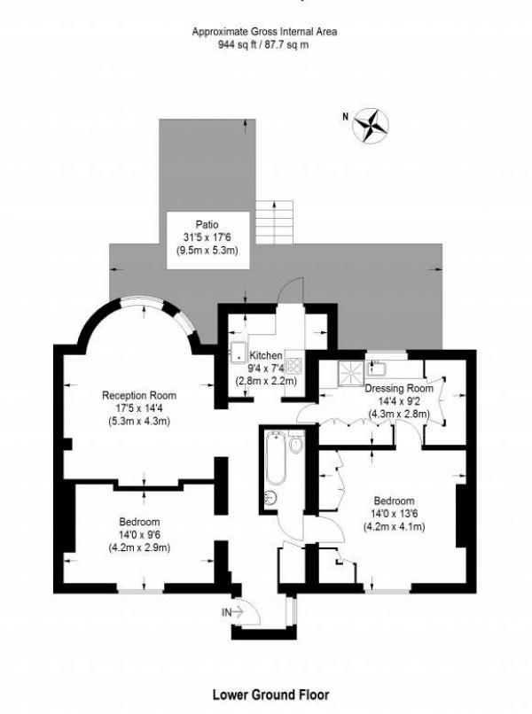 Floor Plan Image for 3 Bedroom Apartment for Sale in Maida Vale, Maida Vale, London