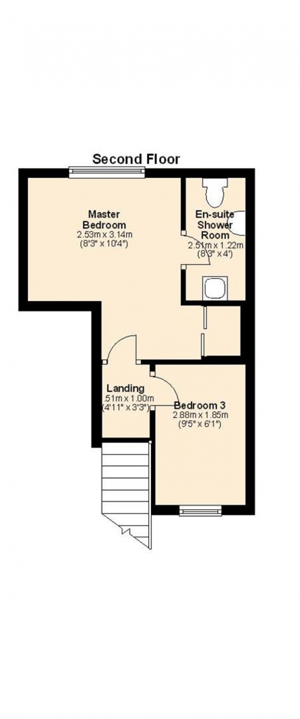 Floor Plan Image for 3 Bedroom Apartment to Rent in Maisonette with Huge Private Garden in Hendon