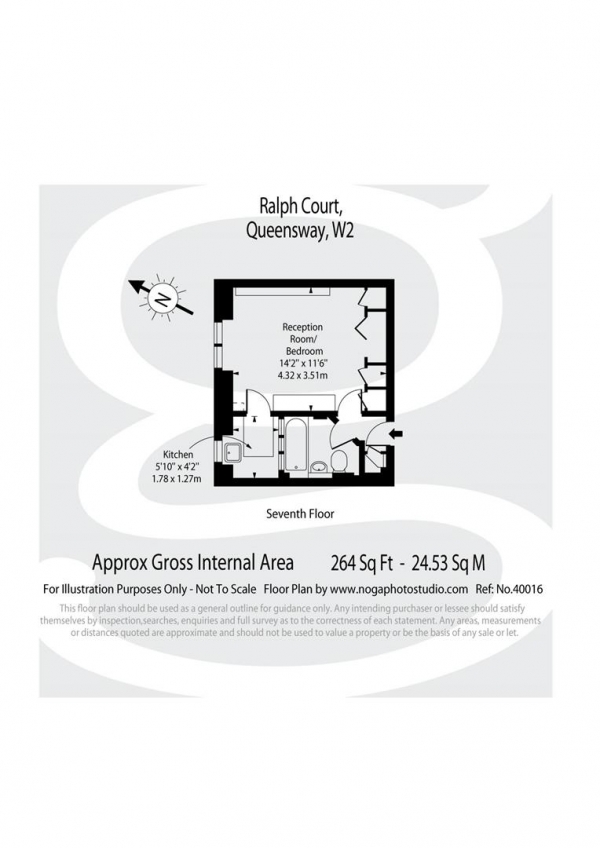 Floor Plan Image for Apartment for Sale in Queensway, Bayswater W2