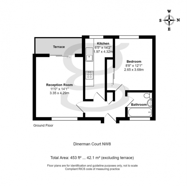 Floor Plan Image for 1 Bedroom Apartment for Sale in Boundary Road, St Johns Wood, NW8