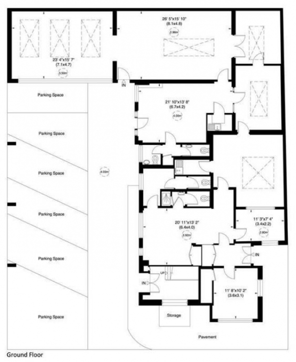 Floor Plan for Commercial Property to Rent in Shakespeare Road, North Finchley N3, N3, 1XE - £30,000 annually