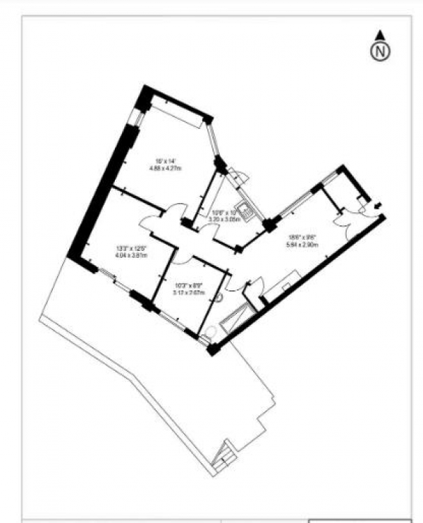 Floor Plan Image for 2 Bedroom Apartment to Rent in Park Road, St Johns Wood, NW8