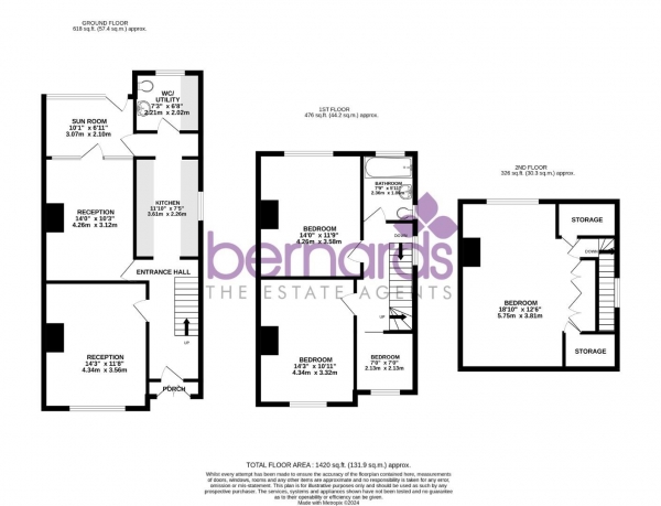 Floor Plan Image for 4 Bedroom End of Terrace House for Sale in Eastwood Road, Portsmouth