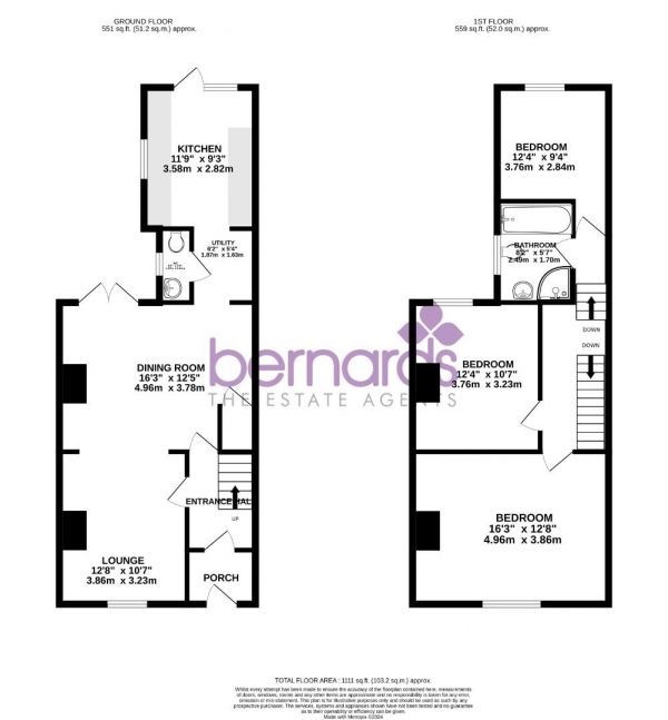 Floor Plan Image for 3 Bedroom Terraced House for Sale in Old Commercial Road, Portsmouth