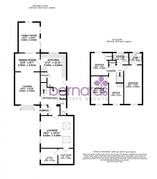 Floor Plan Image for 4 Bedroom Detached House for Sale in Sywell Crescent, Portsmouth