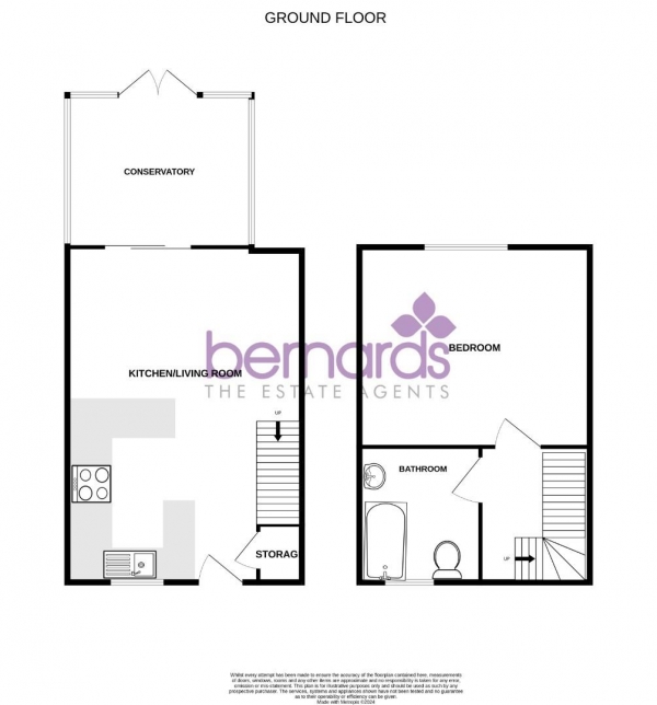 Floor Plan Image for 1 Bedroom Property for Sale in Marston Lane, Portsmouth