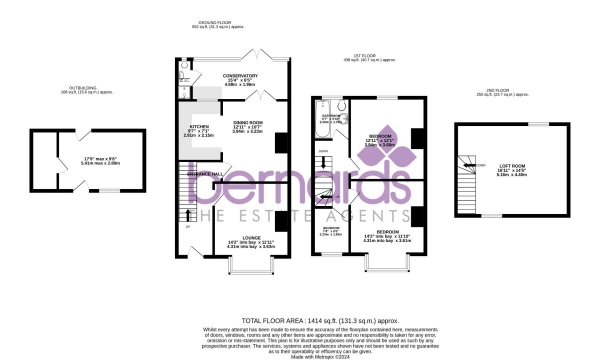 Floor Plan Image for 3 Bedroom Terraced House for Sale in Redcar Avenue, Portsmouth