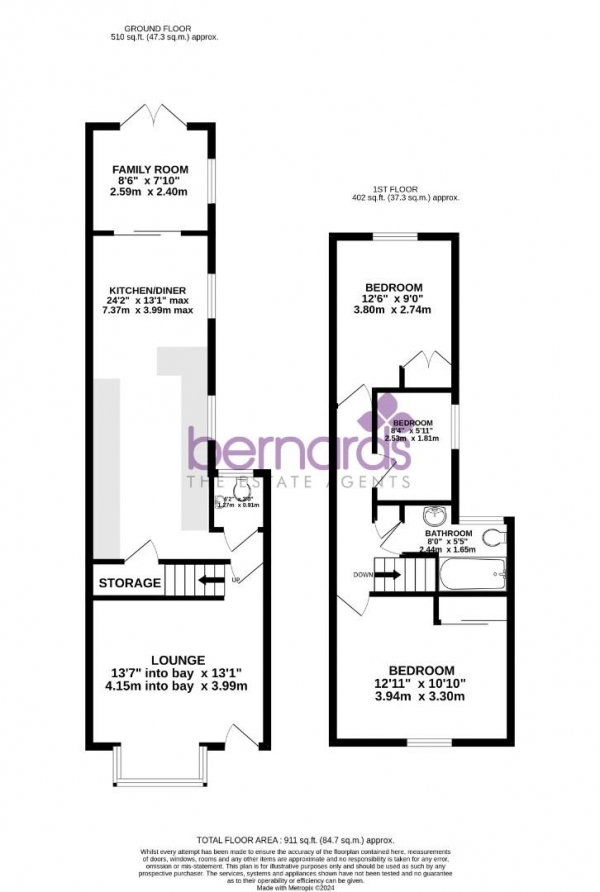 Floor Plan Image for 3 Bedroom Terraced House for Sale in Harcourt Road, Portsmouth