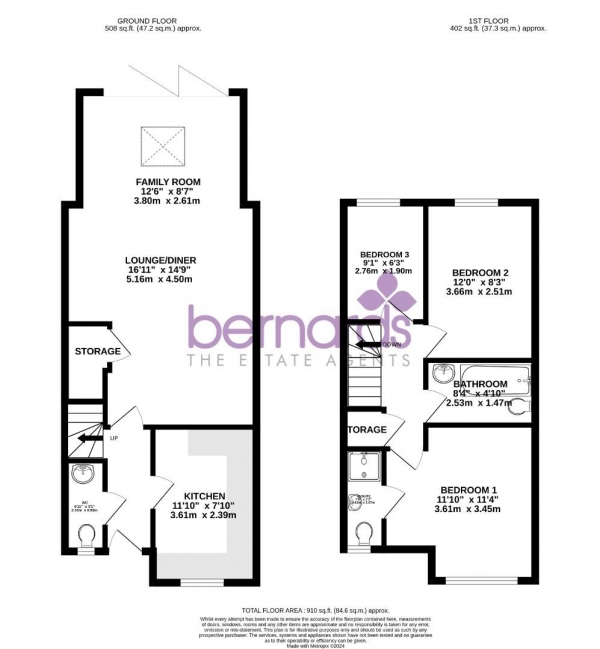 Floor Plan Image for 3 Bedroom Terraced House for Sale in Kirpal Road, Portsmouth