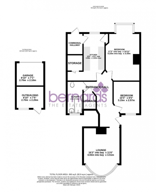 Floor Plan Image for 2 Bedroom Flat for Sale in Northern Parade, Portsmouth